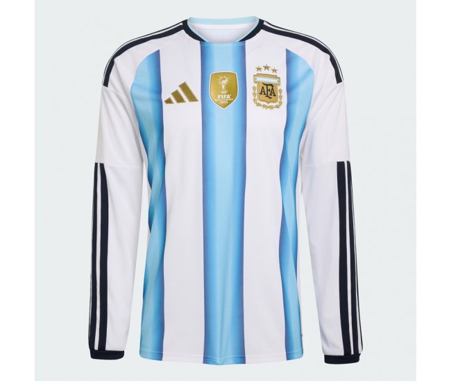 Argentina World Cup 2026 Adult Home Long Sleeve Soccer Jersey